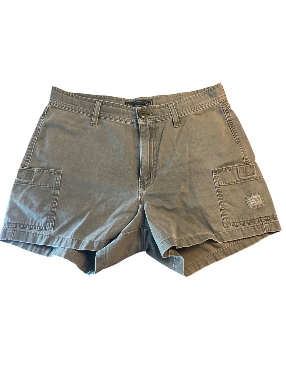 Abercrombie & Fitch Women’s Cargo Shorts Cotton Olive Army Green Small vintage